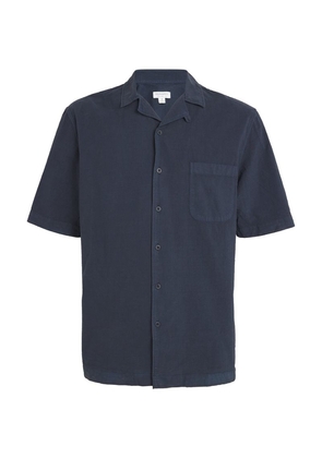 Sunspel Seersucker Short-Sleeve Shirt