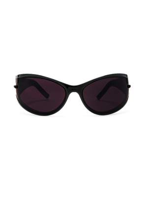Givenchy Oval Sunglasses in Shiny Black - Black. Size all.