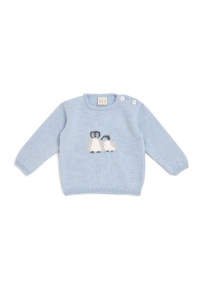 Paz Rodriguez Wool Penguin Sweater (1-24 Months)