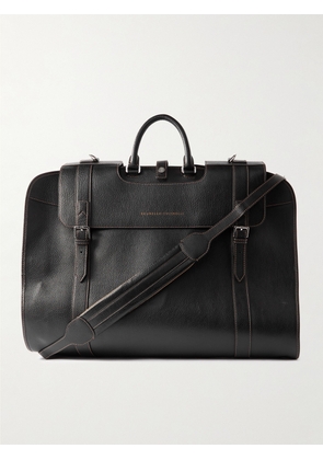 Brunello Cucinelli - Full-Grain Leather Garment Bag - Men - Black