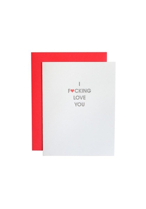 Fucking Love You - Letterpress Card