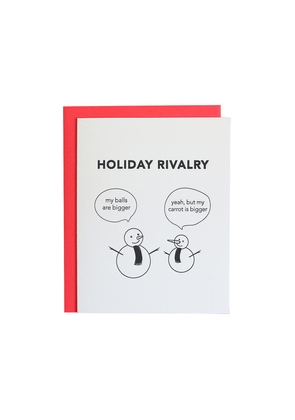 Holiday Rivalry - Letterpress Card