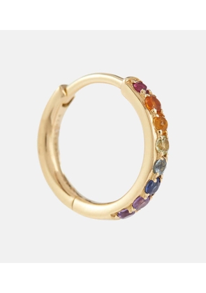 Persée Chakras Rainbow Piercing 18kt gold single earring with gemstones