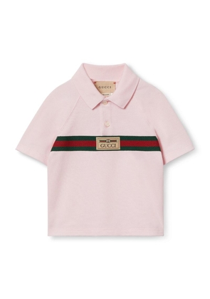 Gucci Kids Web Stripe Polo Shirt (3-36 Months)