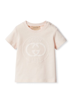Gucci Kids Cotton Logo Print T-Shirt (3-24 Months)