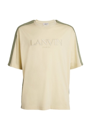 Lanvin Embroidered Curb Trimmed T-Shirt