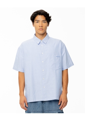 Iggy Short Sleeve Button Up Shirt - Faded Blue