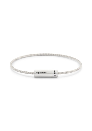 7G Brushed Cable Bracelet - Silver