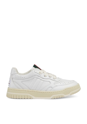 Gucci Kids Leather Re-Web Sneakers