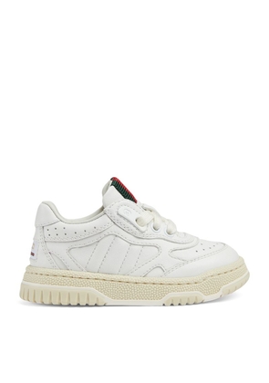 Gucci Kids Leather Re-Web Sneakers