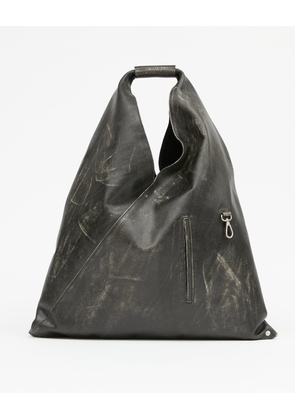 Classic Japanese Handbag - Black/Almond Buff
