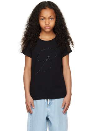 Miss Blumarine Kids Black Moda T-Shirt