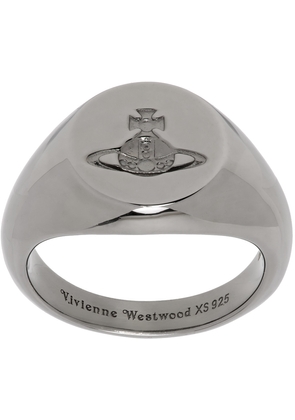 Vivienne Westwood Gunmetal Sigillo Ring