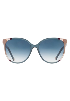 Carolina Herrera Blue Shaded Cat Eye Ladies Sunglasses CH 0063/S 0HBJ/08 58