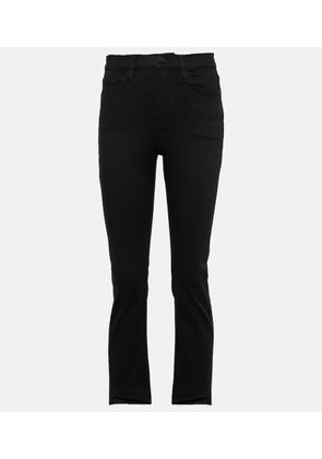 Frame High-rise cropped flared jeans