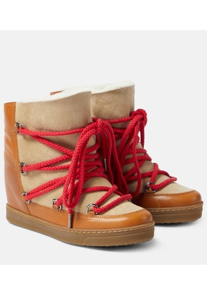 Isabel Marant Nowles leather snow boots