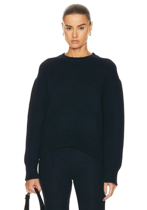 SPRWMN Heavy Sweater in Inkwell - Navy. Size S (also in ).