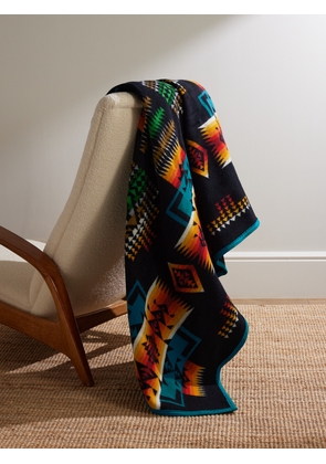 Pendleton - Chief Joseph Virgin Wool and Cotton-Blend Jacquard Blanket - Men - Black