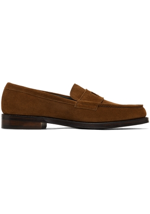 Drake's Brown Charles Penny Loafers