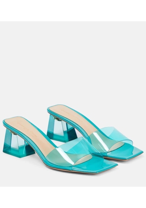 Gianvito Rossi Cosmic leather-trimmed TPU mules