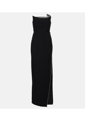 Roland Mouret Strapless silk and wool gown