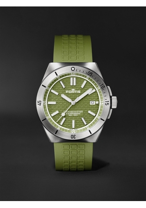 Fortis - Marinemaster M-40 Automatic 40mm Recycled Stainless Steel and Rubber Watch, Ref. F8120007 - Men - Green