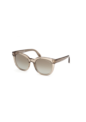 Tom Ford Moira Brown Mirror Cat Eye Ladies Sunglasses FT1109 45G 53