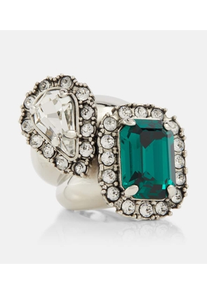 Saint Laurent You & Me crystal-embellished ring