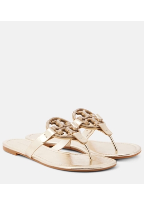 Tory Burch Miller embellished leather thong sandals