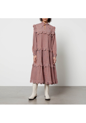 Stella Nova Loan Gingham Cotton Midi Dress - DK 40/UK 14