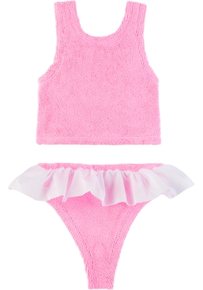 Hunza G Kids Pink Olive Bikini