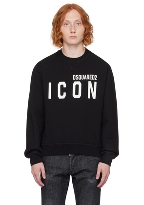 Dsquared2 Black 'Be Icon' Cool Sweatshirt