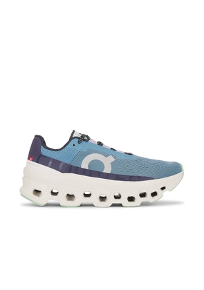On Cloudmonster Sneaker in Dust & Vapor - Blue. Size 10 (also in 5, 5.5, 6.5, 9.5).
