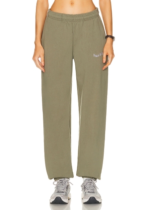 Museum of Peace and Quiet Wordmark Sweatpants in Olive - Olive. Size M (also in ).
