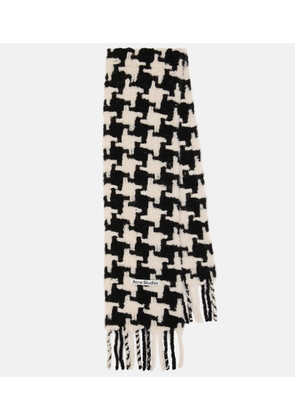 Acne Studios Houndstooth alpaca-blend scarf