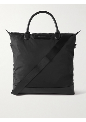 WANT LES ESSENTIELS - O'Hare 2.0 Logo-Print Leather-Trimmed Recycled-Nylon Tote Bag - Men - Black