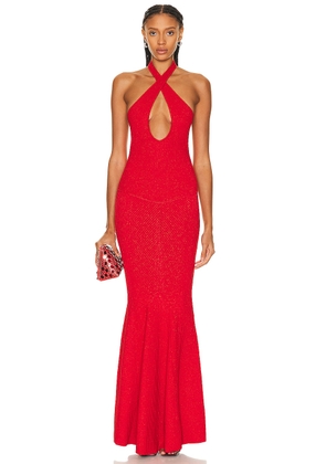 retrofete Verona Dress in Red - Red. Size L (also in M, S, XL, XS).