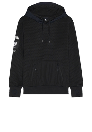 The North Face X Project U Dotknit Double Hoodie in Tnf Black & Aviator Navy - Black. Size L (also in S, XL/1X).