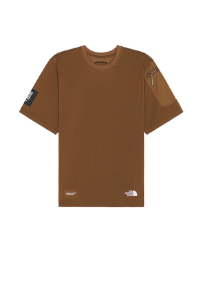 The North Face X Project U Dotknit T-shirt in Sepia Brown - Brown. Size L (also in M, S, XL/1X).