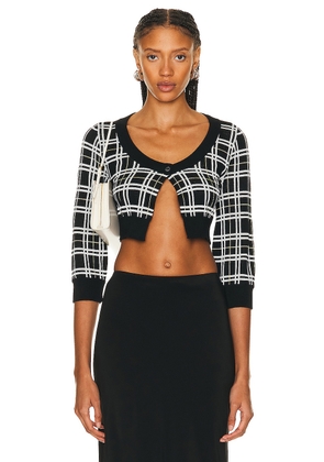 Marni Cropped Cardigan in Black - Black. Size 38 (also in 40, 44).