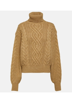 Loro Piana Erdenet cashmere and mohair turtleneck sweater