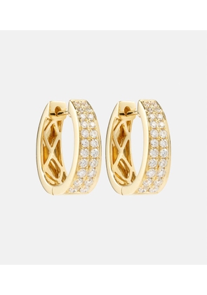 Anita Ko Meryl Small 18kt gold hoop earrings with diamonds