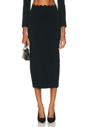 A.L.C. Quincy Skirt in Black - Black. Size M (also in ).