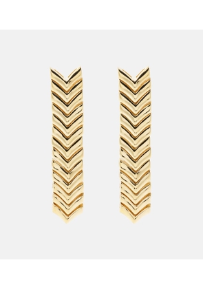 Anita Ko Zipper 18kt gold drop earrings