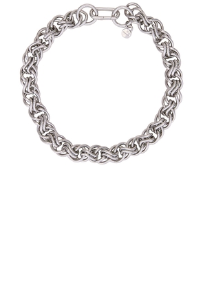 Demarson Mia Necklace in 12k Shiny Silver - Metallic Silver. Size all.