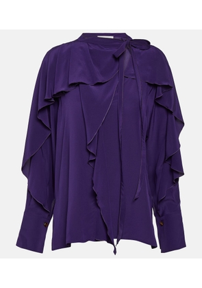 Victoria Beckham Ruffled silk blouse