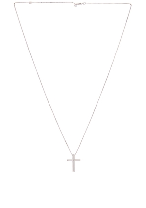 Gucci Link To Love Cross Necklace in White Gold - White. Size all.