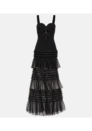 Rebecca Vallance Amelia tulle-trimmed gown