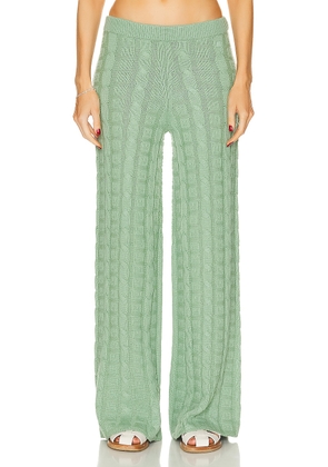 Acne Studios Face Knit Trouser in Sage Green - Sage. Size L (also in M).