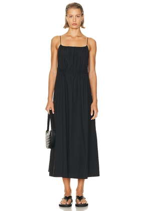 St. Agni Relaxed Drawstring Dress in Black - Black. Size L (also in ).